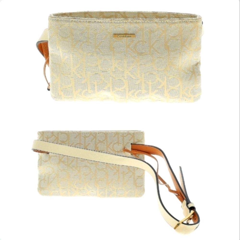Calvin Klein Belt Bag Gold- 8.5" Length, 5.5" Height, 1" Depth